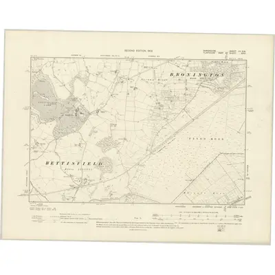1899 Map of Shropshire VII.SW, 1902 Print