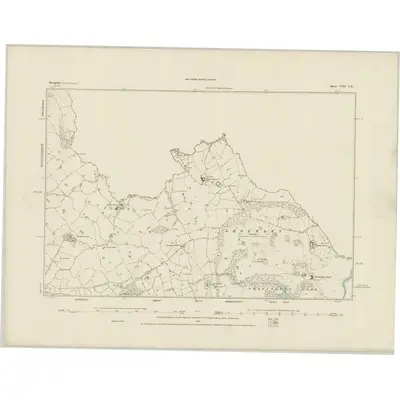 1879 Map of Shropshire VIII.NE, 1884 Print