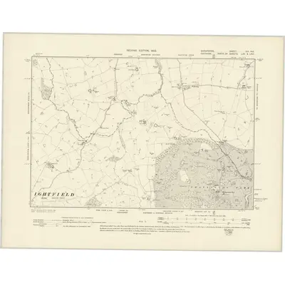 1899 Map of Shropshire VIII.NE, 1902 Print