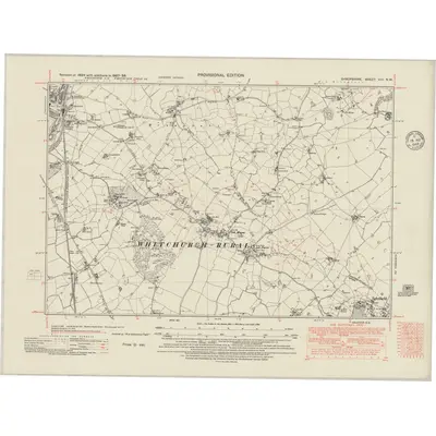 1937 Map of Shropshire VIII.NW, 1948 Print