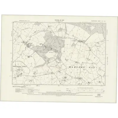 1924 Map of Shropshire VIII.SE, 1929 Print