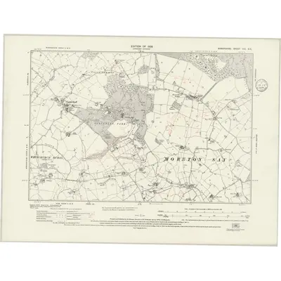 1924 Map of Shropshire VIII.SE, 1936 Print
