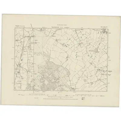 1879 Map of Shropshire VIII.SW, 1884 Print