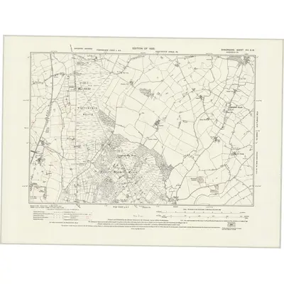 1924 Map of Shropshire VIII.SW, 1929 Print