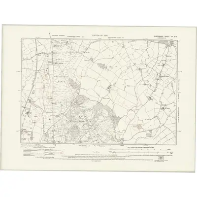 1924 Map of Shropshire VIII.SW, 1931 Print