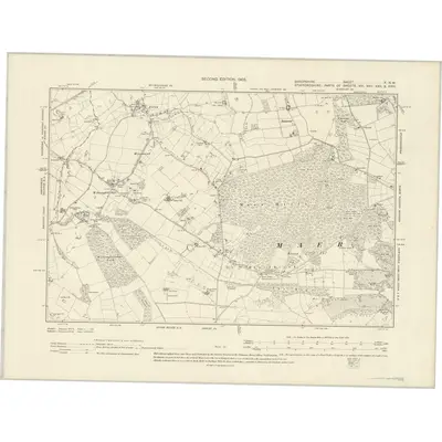 1899 Map of Shropshire X.NW, 1903 Print