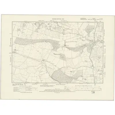 1900 Map of Shropshire XI.NE, 1931 Print