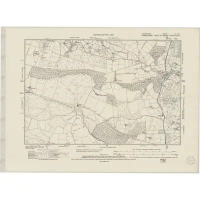 1900 Map of Shropshire XI.NE, 1950 Print