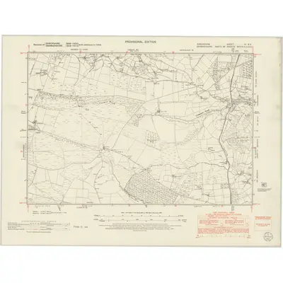 1949 Map of Shropshire XI.NE, 1953 Print