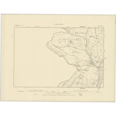 1874 Map of Shropshire XI.SE, 1884 Print