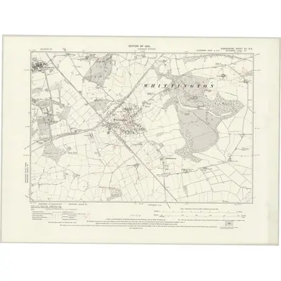 1924 Map of Shropshire XII.SE, 1929 Print