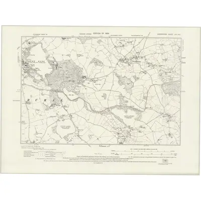 1924 Map of Shropshire XIII.NE, 1929 Print