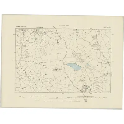 1874 Map of Shropshire XIII.SE, 1884 Print