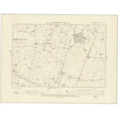 1899 Map of Shropshire XIV.NE, 1902 Print
