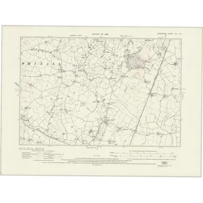 1924 Map of Shropshire XIV.NE, 1929 Print