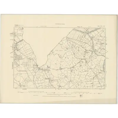 1874 Map of Shropshire XIV.NW, 1884 Print