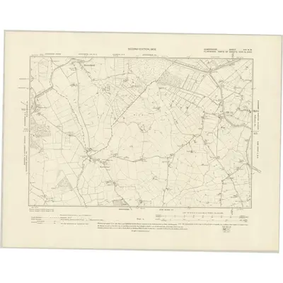 1899 Map of Shropshire XIV.NW, 1902 Print