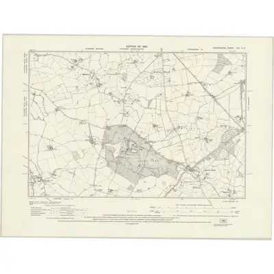 1924 Map of Shropshire XIX.NE, 1929 Print