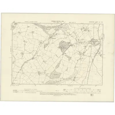 1901 Map of Shropshire XLI.NW, 1903 Print