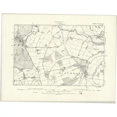 1881 Map of Shropshire XLI.SE, 1888 Print