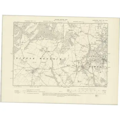 1901 Map of Shropshire XLIII.NW, 1903 Print