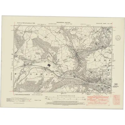 1938 Map of Shropshire XLIII.SW, 1948 Print