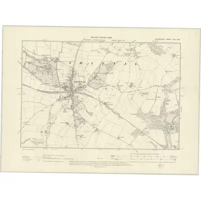 1901 Map of Shropshire XLIV.NW, 1903 Print
