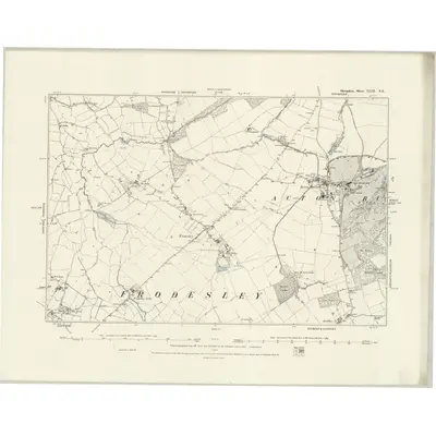 1881 Map of Shropshire XLIX.NE, 1888 Print