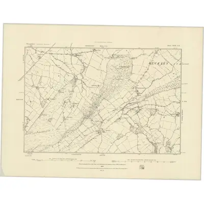 1882 Map of Shropshire XLIX.SE, 1883 Print