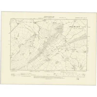 1901 Map of Shropshire XLIX.SE, 1903 Print