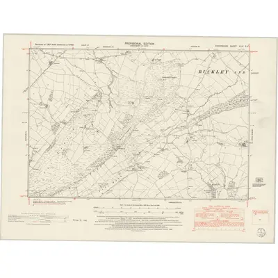 1949 Map of Shropshire XLIX.SE, 1953 Print