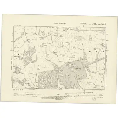1901 Map of Shropshire XLV.NW, 1903 Print