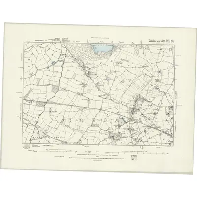 1881 Map of Shropshire XLV.SW, 1888 Print