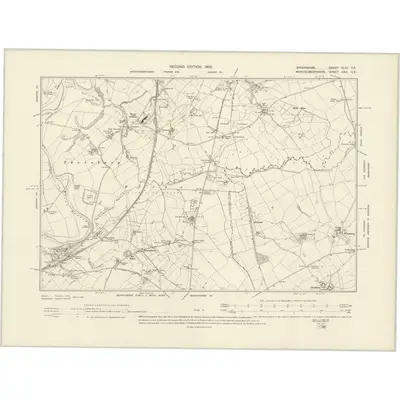 1901 Map of Shropshire XLVI.SE, 1903 Print