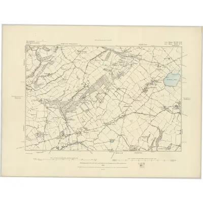 1882 Map of Shropshire XLVII.NW, 1883 Print