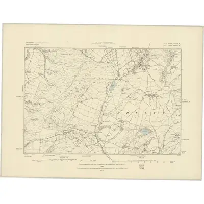 1882 Map of Shropshire XLVII.SE, 1883 Print