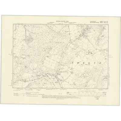 1901 Map of Shropshire XLVII.SE, 1903 Print