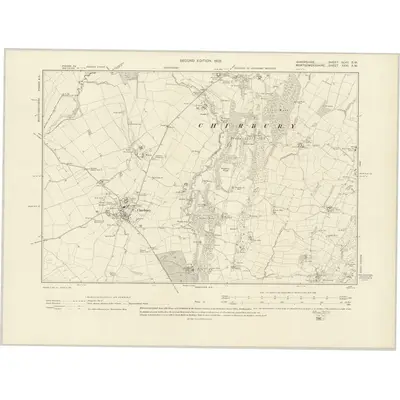 1901 Map of Shropshire XLVII.SW, 1903 Print