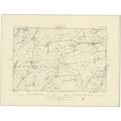 1881 Map of Shropshire XLVIII.SE, 1883 Print