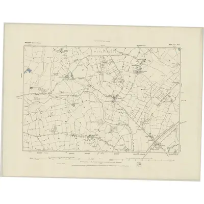 1879 Map of Shropshire XV.NE, 1884 Print