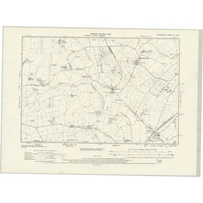 1900 Map of Shropshire XV.NE, 1931 Print