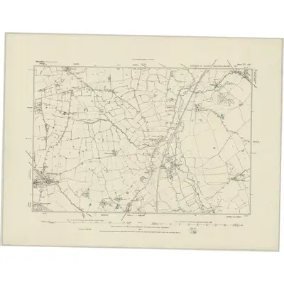 1879 Map of Shropshire XV.SE, 1884 Print