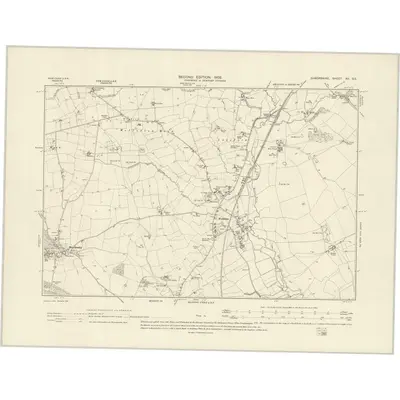 1900 Map of Shropshire XV.SE, 1902 Print