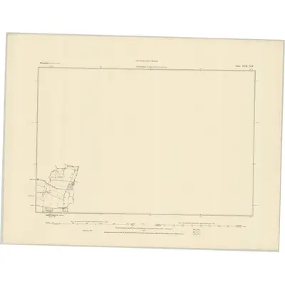 1880 Map of Shropshire XVII.NW, 1884 Print