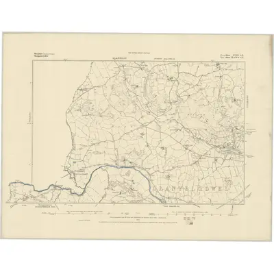 1874 Map of Shropshire XVIII.SE, 1884 Print