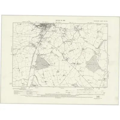 1924 Map of Shropshire XXI.NE, 1929 Print