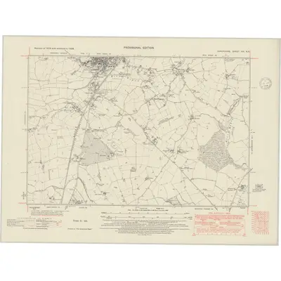 1938 Map of Shropshire XXI.NE, 1948 Print