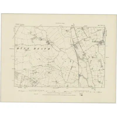 1880 Map of Shropshire XXII.SE, 1884 Print