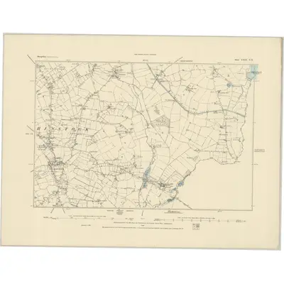 1880 Map of Shropshire XXIII.NE & XXIV.NW, 1884 Print