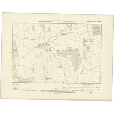 1900 Map of Shropshire XXIX.NW, 1902 Print